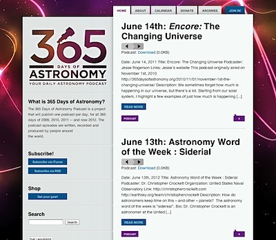 365 Days of Astronomy Website